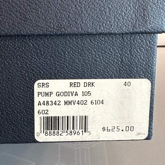 SALE SERGIO ROSSI GODIVA Red Dark Metallic Bronze Patent Leather Point Toe Pumps - Picture 5 of 12